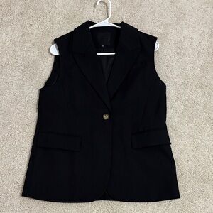 MINA SELF Elegant Black Vest BRAND NEW!!